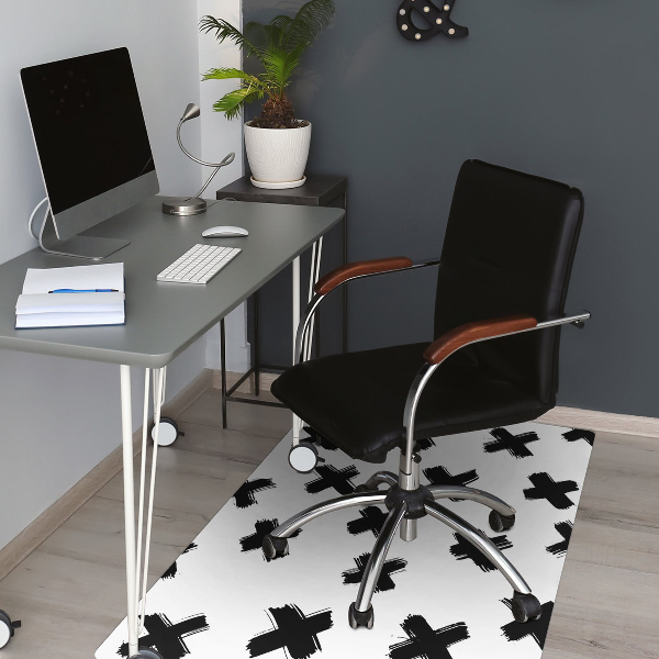 Alfombra silla ordenador X pinceladas