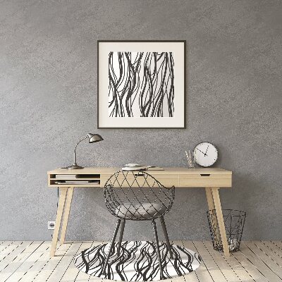Alfombra silla escritorio Líneas onduladas