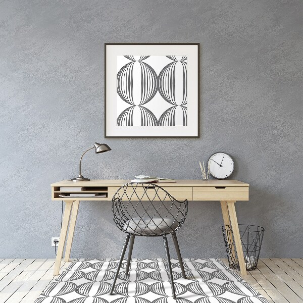 Alfombra para silla de escritorio Distritos retro