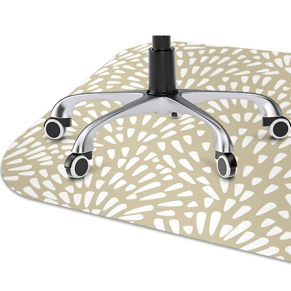 Alfombra silla ordenador Beige lágrimas boho