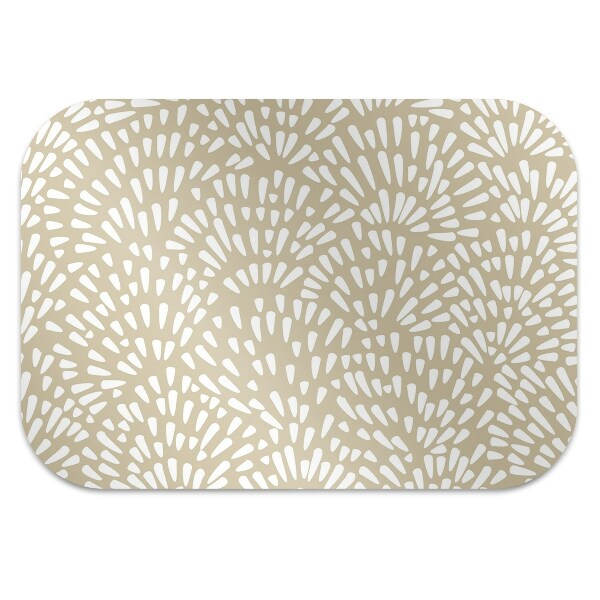 Alfombra silla ordenador Beige lágrimas boho
