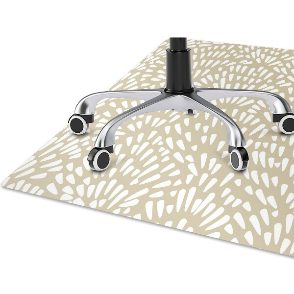 Alfombra silla ordenador Beige lágrimas boho