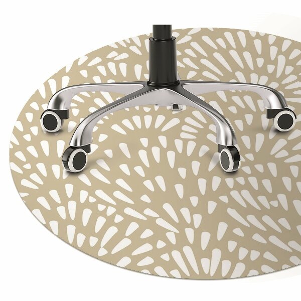 Alfombra silla ordenador Beige lágrimas boho