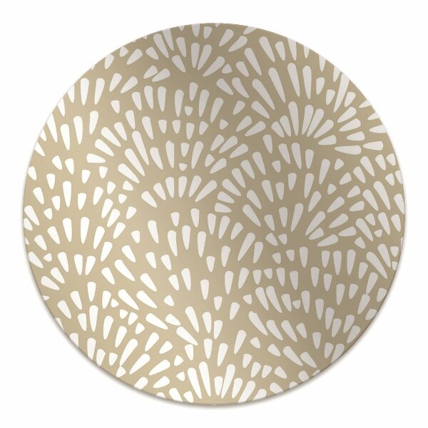 Alfombra silla ordenador Beige lágrimas boho