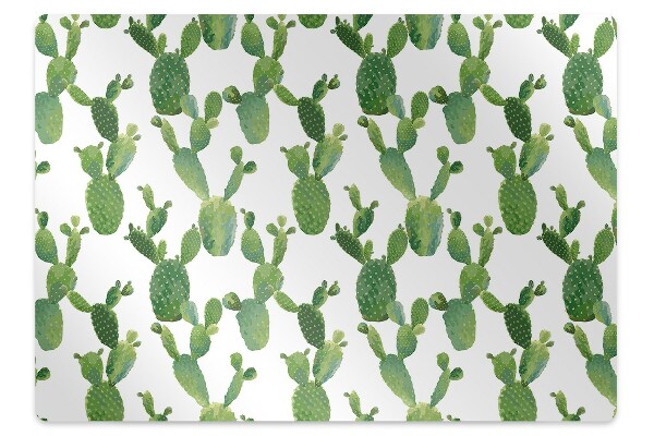 Alfombra silla ordenador Cactus pintados