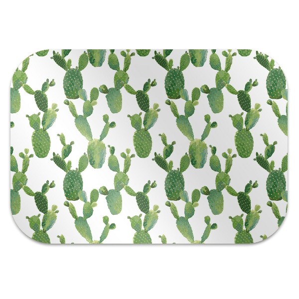 Alfombra silla ordenador Cactus pintados