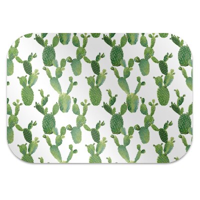 Alfombra silla ordenador Cactus pintados