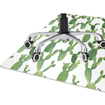 Alfombra silla ordenador Cactus pintados