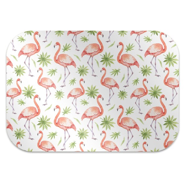 Alfombra silla ordenador Flamencos