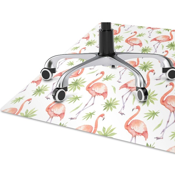Alfombra silla ordenador Flamencos