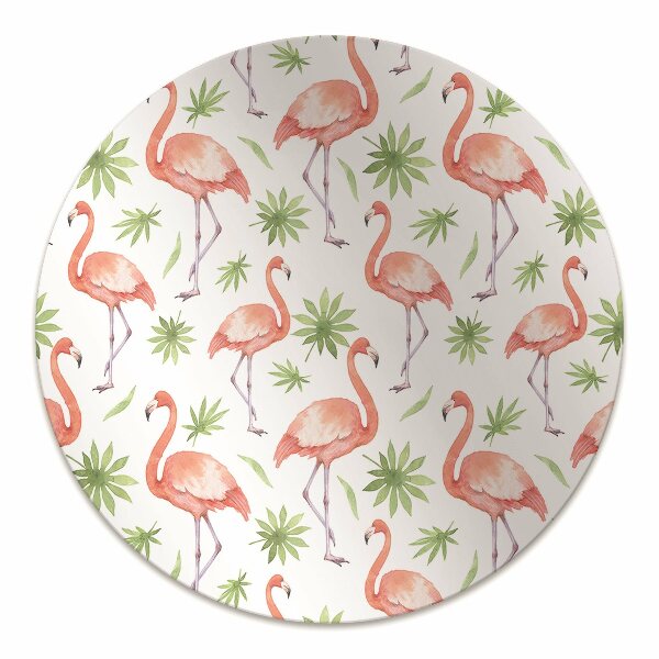 Alfombra silla ordenador Flamencos
