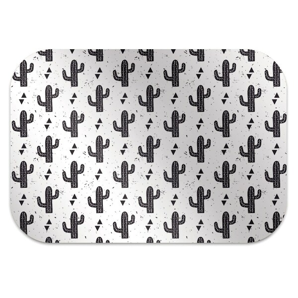 Alfombra para silla de escritorio Cactus negros