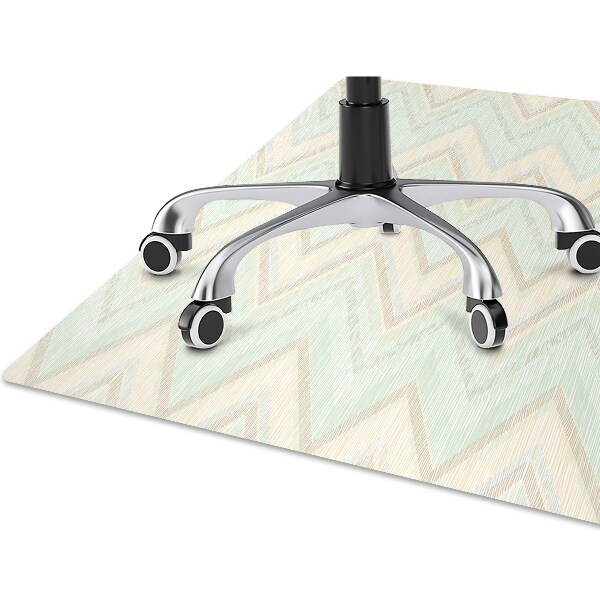 Alfombra silla ordenador Zigzags