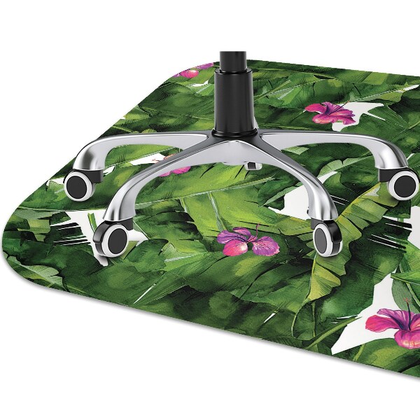 Alfombra silla ordenador Hibisco