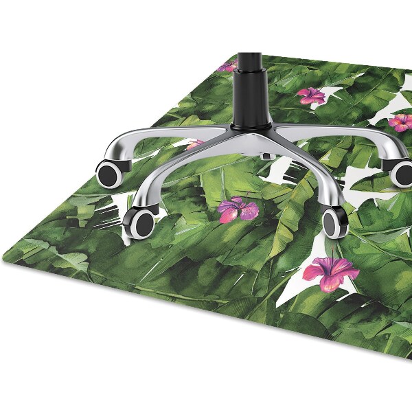 Alfombra silla ordenador Hibisco