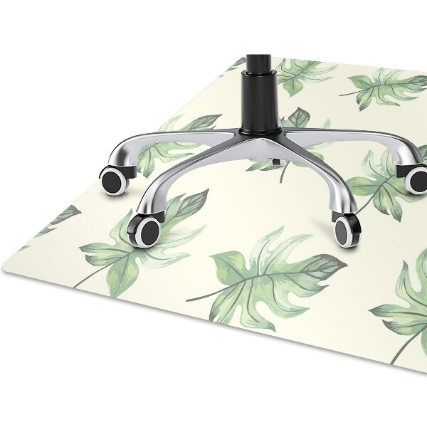 Alfombra silla ordenador Hojas tropicales