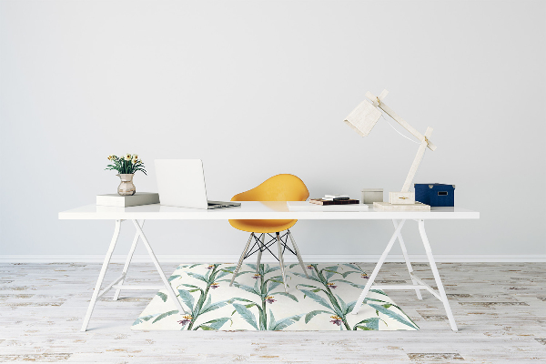 Alfombra para silla de escritorio Plantas tropicales