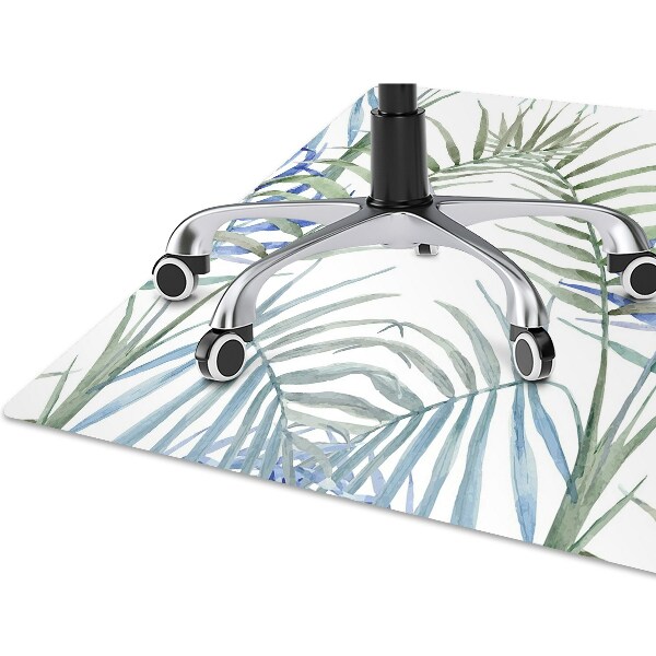 Alfombra para silla de escritorio Hojas tropicales