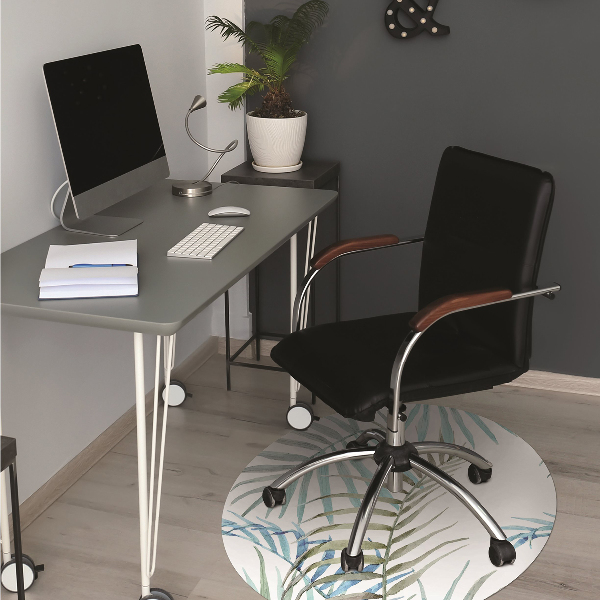 Alfombrilla para silla de escritorio Hojas tropicales
