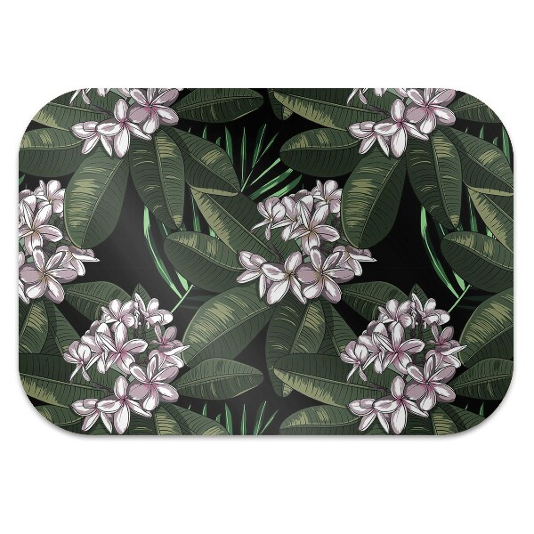 Alfombra silla ordenador Flores exóticas