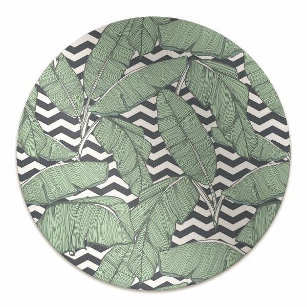 Alfombra silla ordenador Hojas tropicales