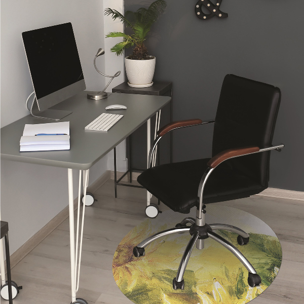 Alfombrilla para silla de escritorio Girasoles