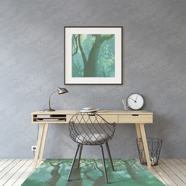 Alfombra silla escritorio Bosque oscuro