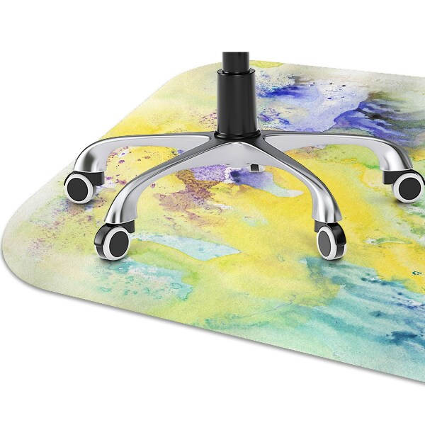 Alfombra para silla de escritorio Manchas coloridas
