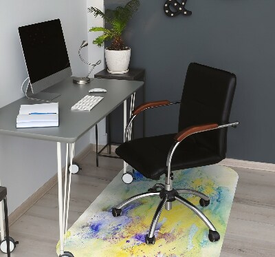 Alfombra para silla de escritorio Manchas coloridas