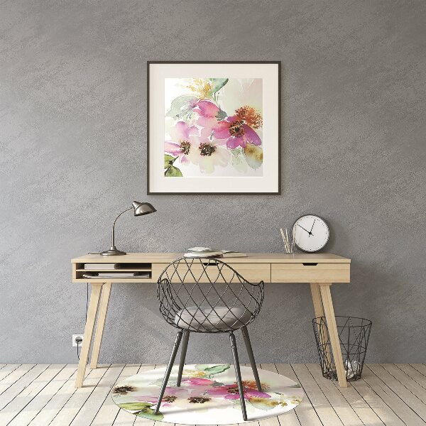 Alfombra para silla de escritorio Ramo de flores