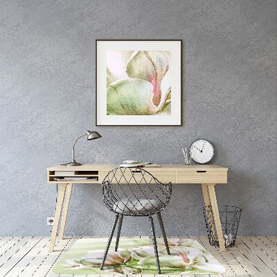 Alfombra silla escritorio Flores de magnolia