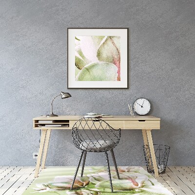 Alfombra silla escritorio Flores de magnolia
