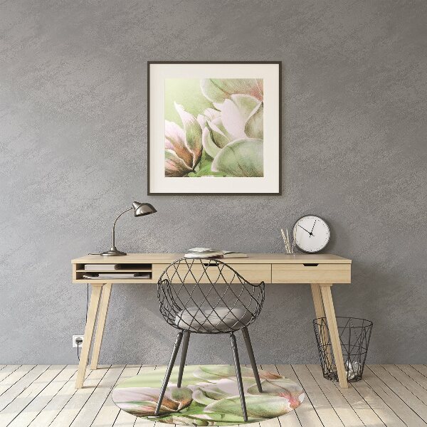 Alfombra silla escritorio Flores de magnolia
