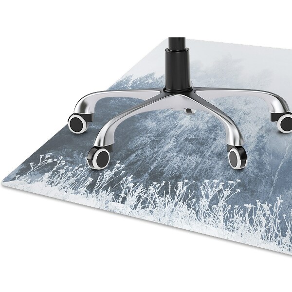 Alfombrilla para silla de escritorio Árboles de invierno
