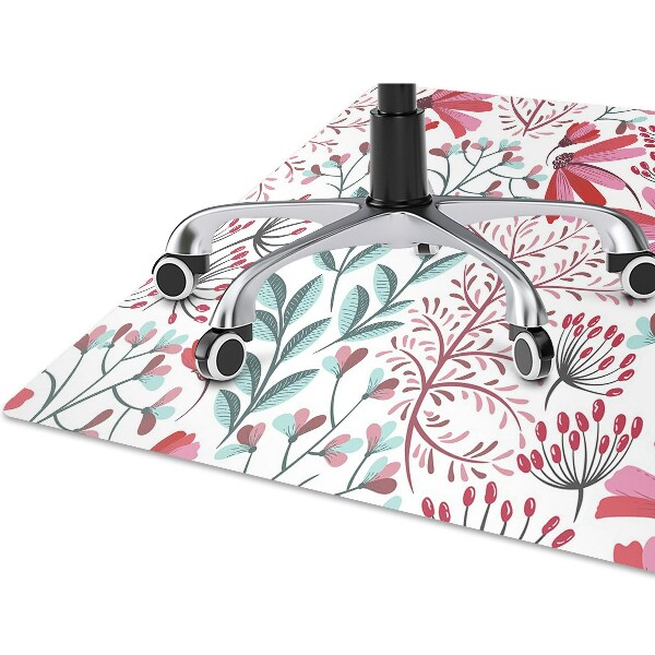 Alfombra para silla de escritorio Patrón floral