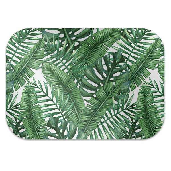 Alfombra para silla de escritorio Hojas tropicales