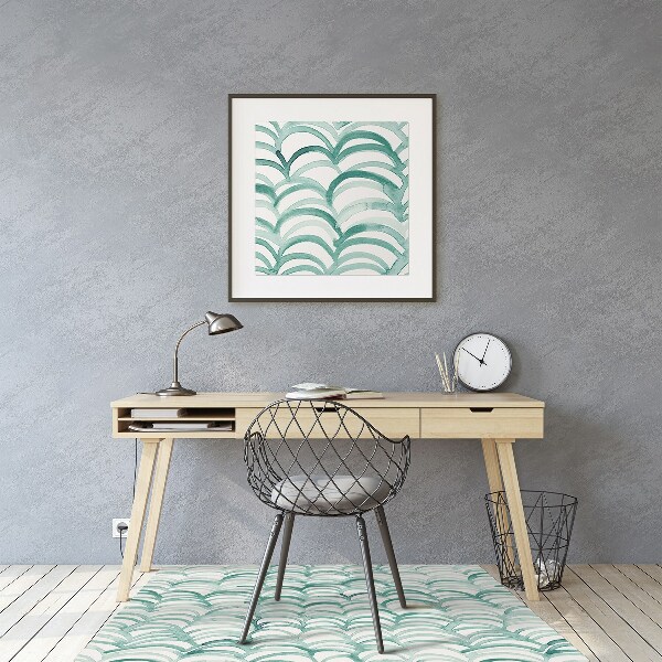 Alfombra silla ordenador Escamas de pescado