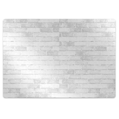 Alfombra silla ordenador Ladrillo blanco