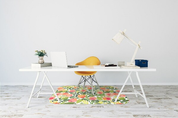 Alfombra para silla de escritorio Duraznos