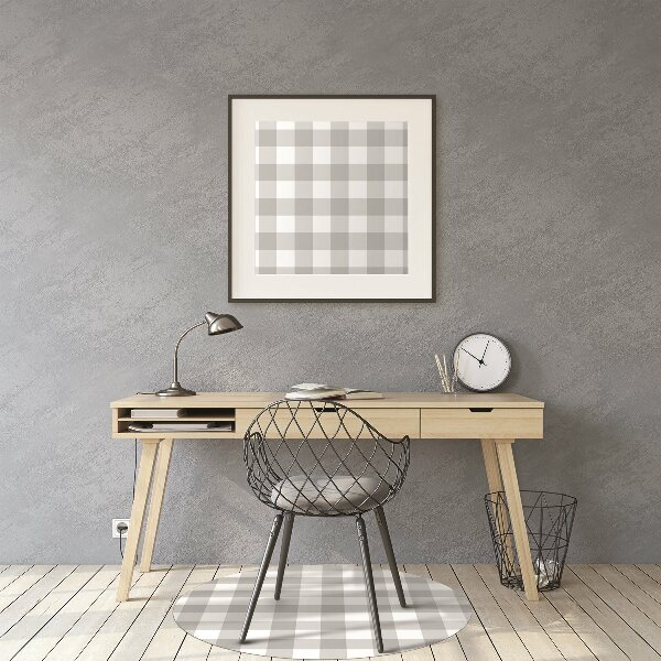 Alfombra silla ordenador Rejilla gris