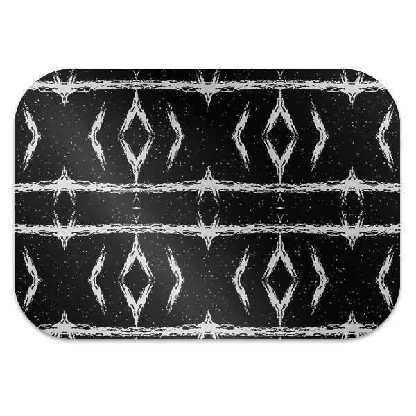Alfombra silla ordenador Abstracción negra