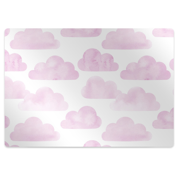 Alfombra silla escritorio Nubes rosas