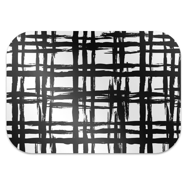 Alfombra silla ordenador Patrón a cuadros