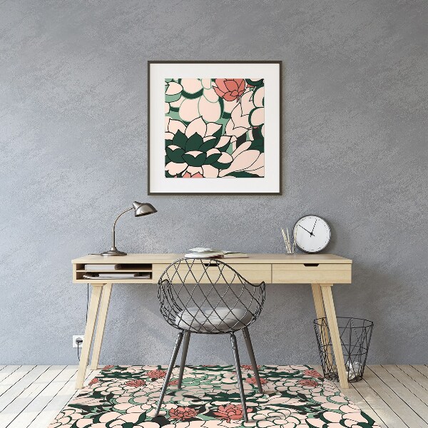 Alfombra silla ordenador Jardincito rocoso