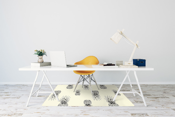 Alfombra silla ordenador Piña de plástico