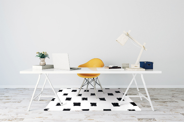 Alfombra silla ordenador Cuadrados pintados