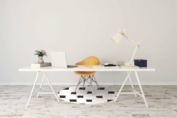 Alfombra silla ordenador Cuadrados pintados