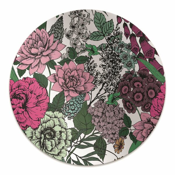 Alfombra silla ordenador Flores vintage