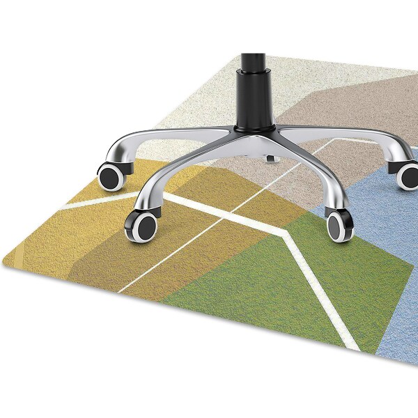 Alfombra silla ordenador Figuras geometricas