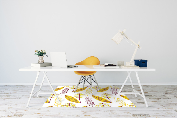 Alfombrilla para silla de escritorio Hojas de otoño